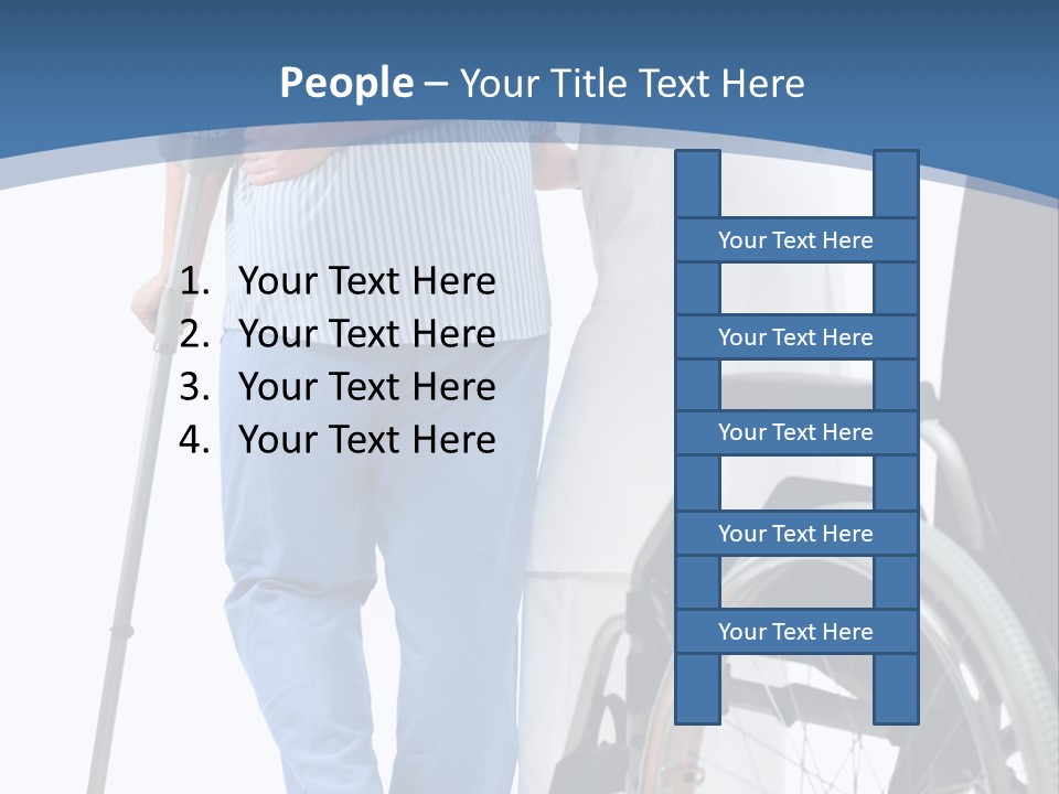 Disability Doctor Caucasian PowerPoint Template