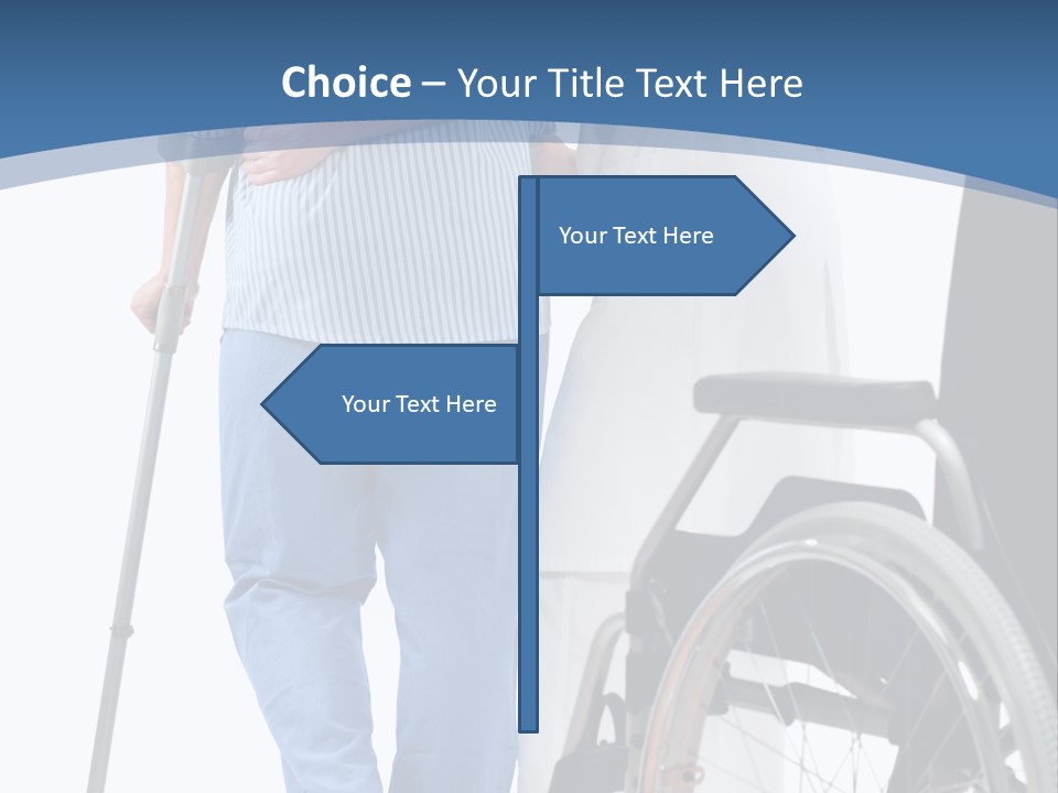 Disability Doctor Caucasian PowerPoint Template