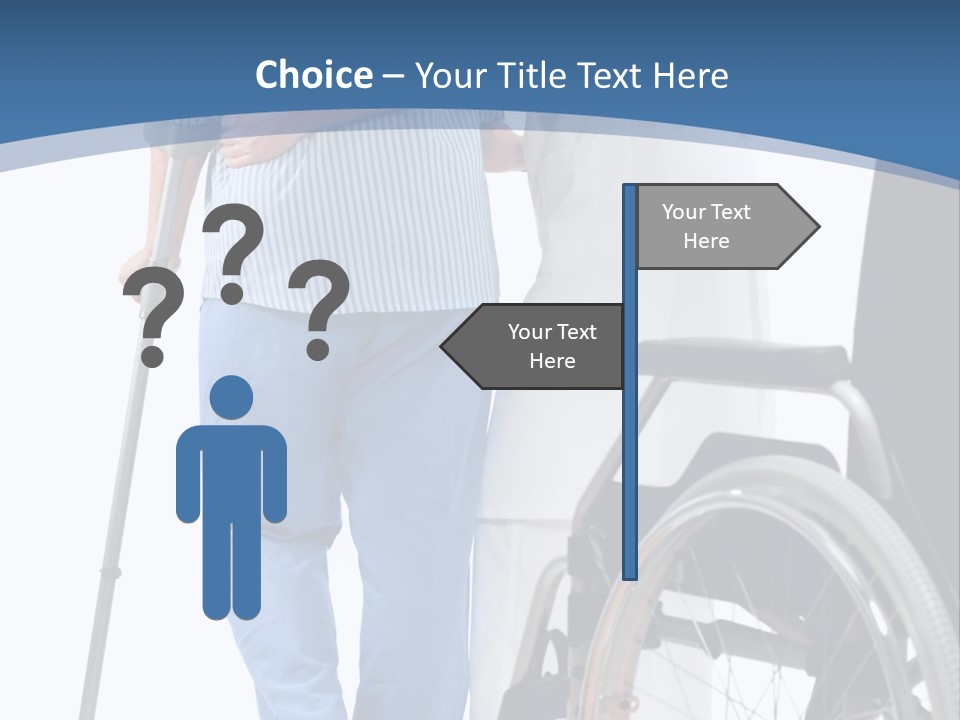 Disability Doctor Caucasian PowerPoint Template