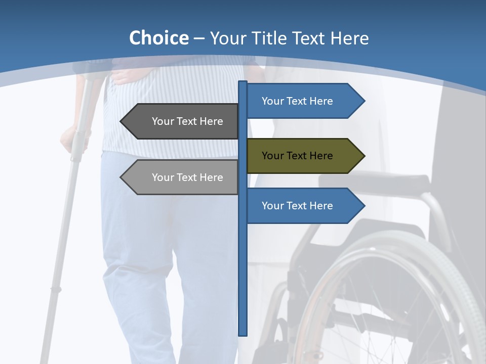 Disability Doctor Caucasian PowerPoint Template
