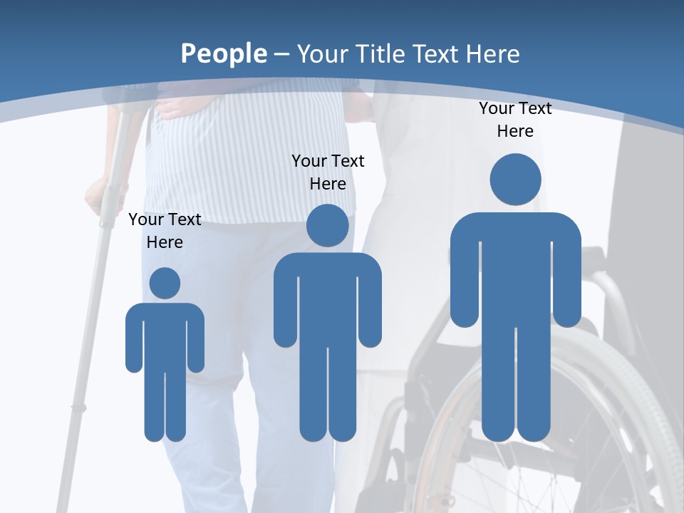 Disability Doctor Caucasian PowerPoint Template