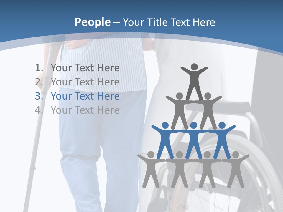 Disability Doctor Caucasian PowerPoint Template