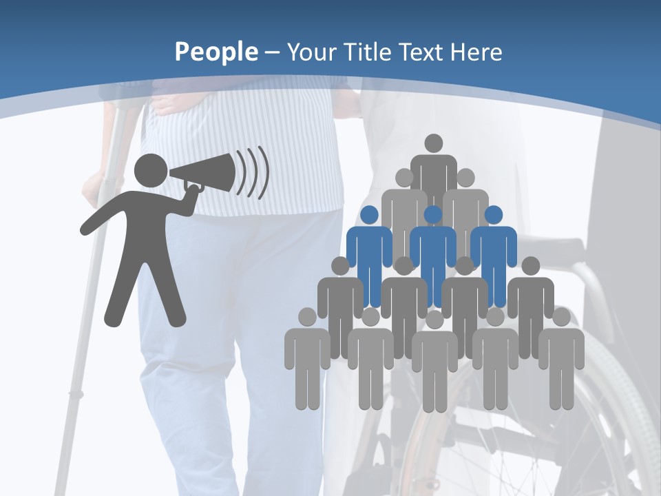 Disability Doctor Caucasian PowerPoint Template