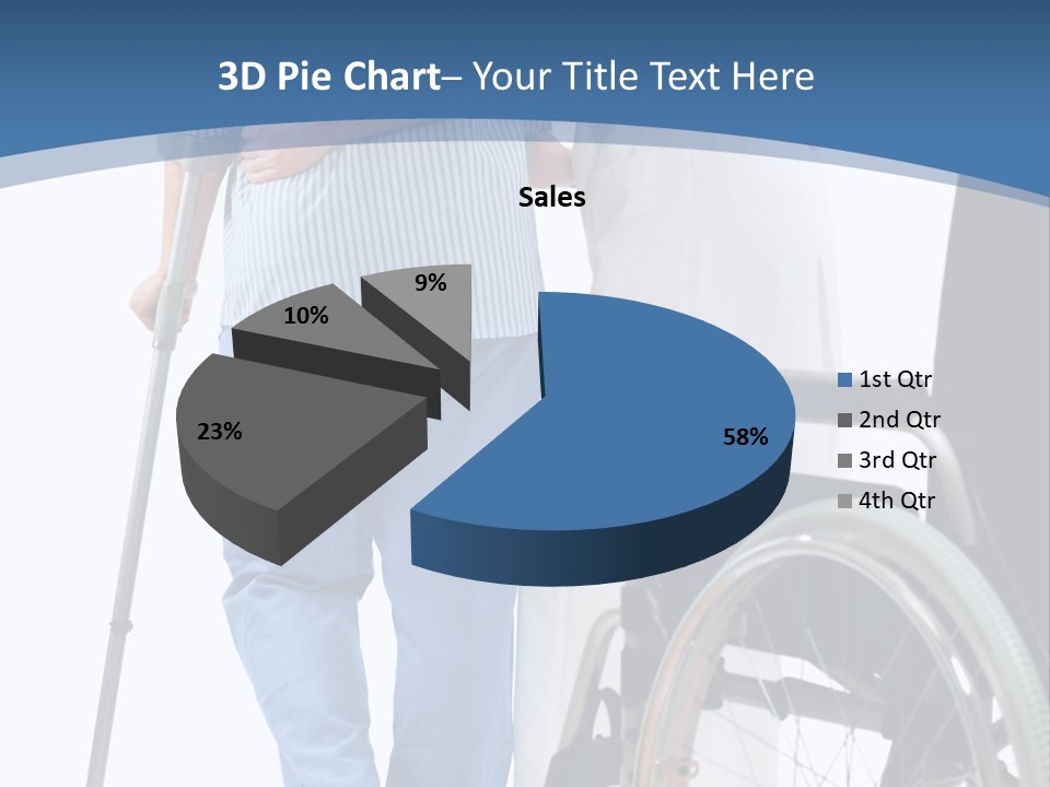 Disability Doctor Caucasian PowerPoint Template