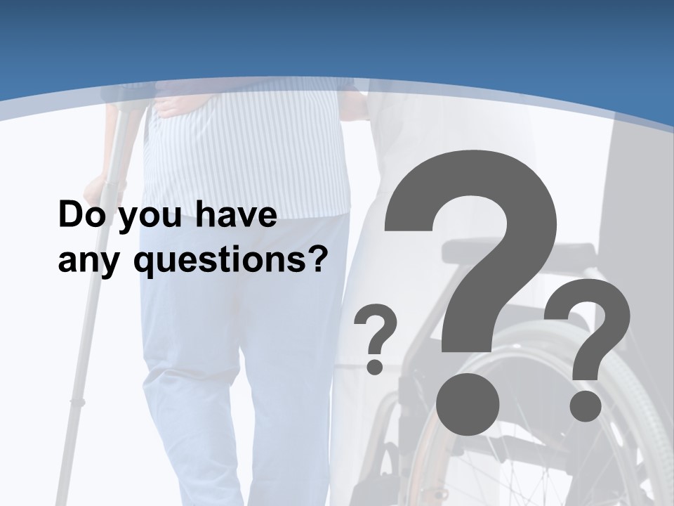 Disability Doctor Caucasian PowerPoint Template