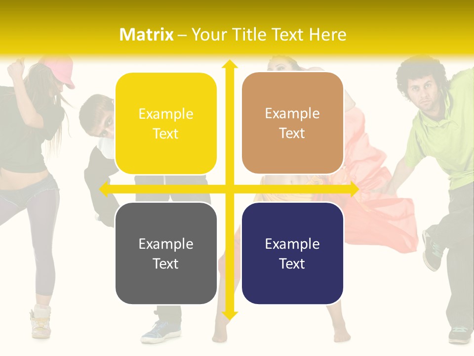 Female Posing Fitness PowerPoint Template