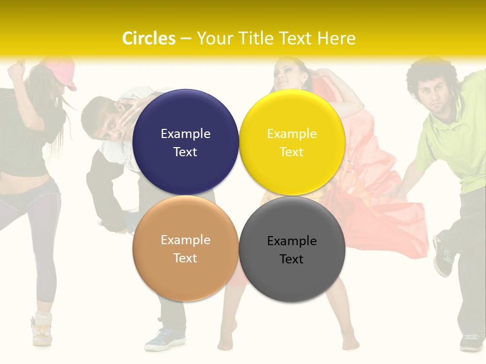 Female Posing Fitness PowerPoint Template