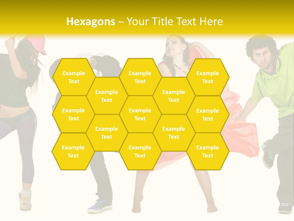 Female Posing Fitness PowerPoint Template