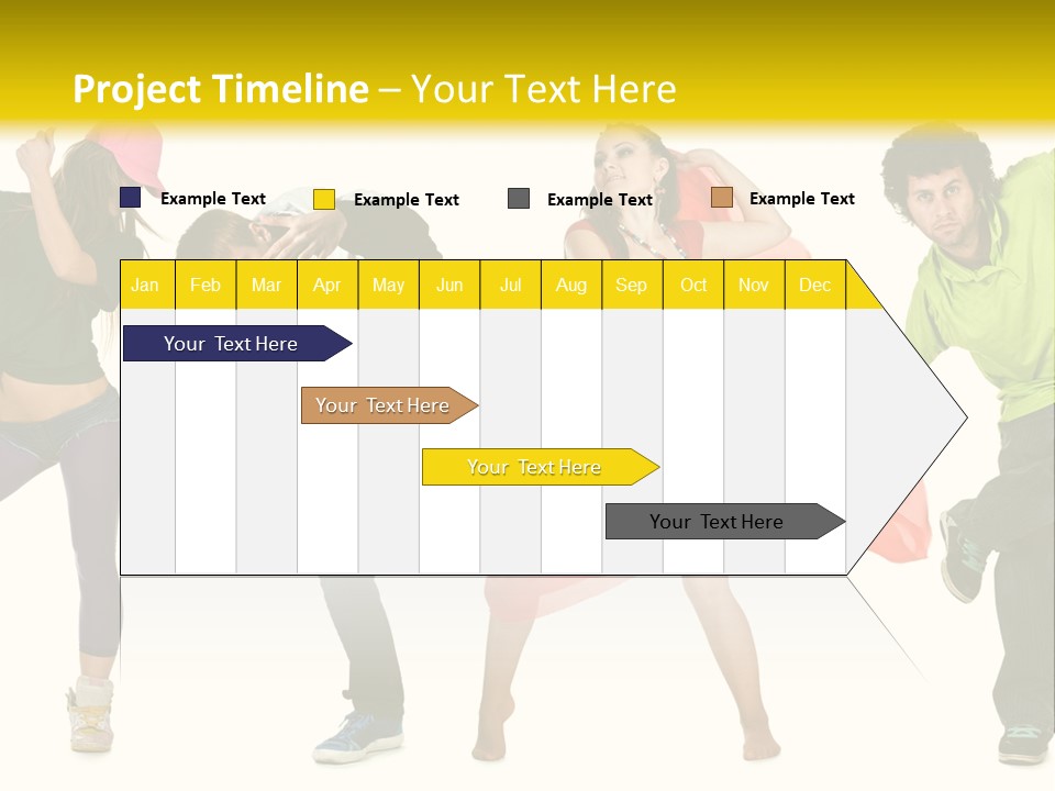 Female Posing Fitness PowerPoint Template