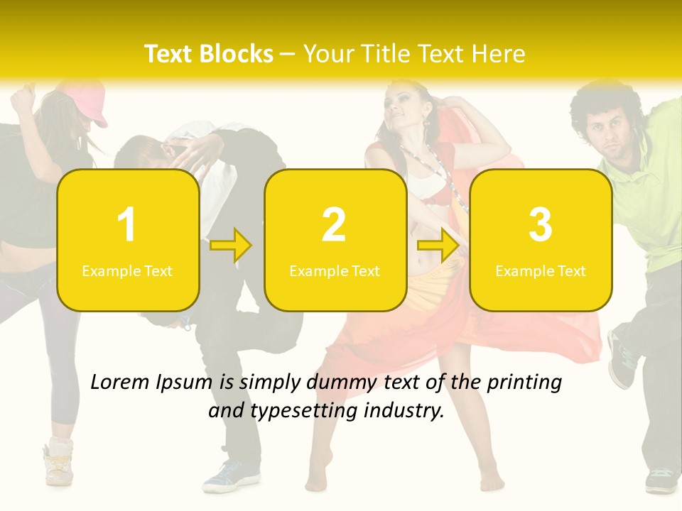 Female Posing Fitness PowerPoint Template