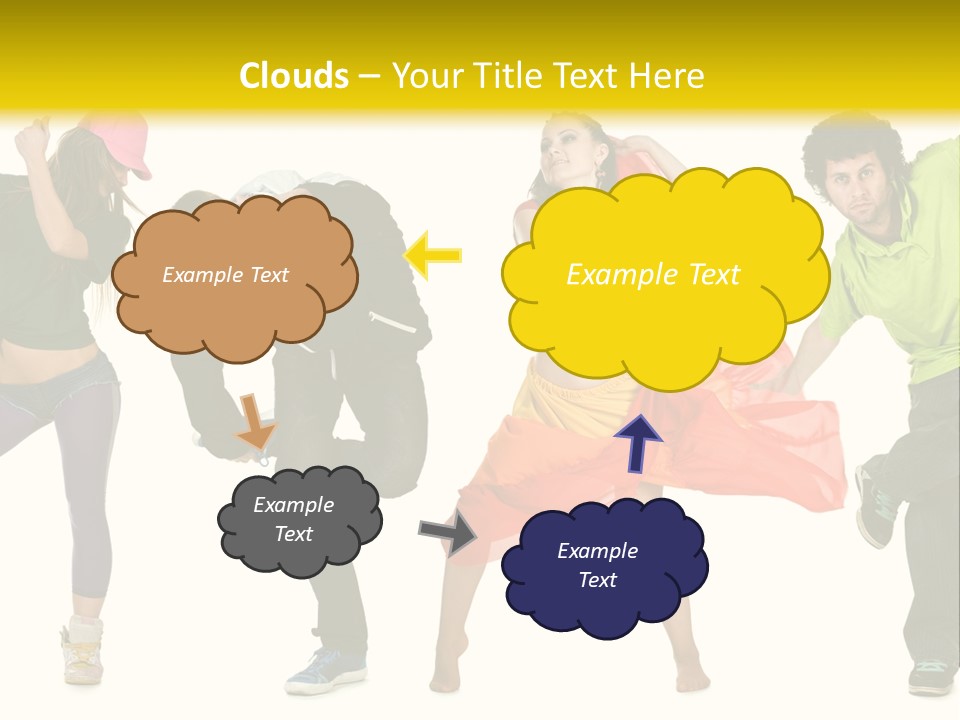 Female Posing Fitness PowerPoint Template