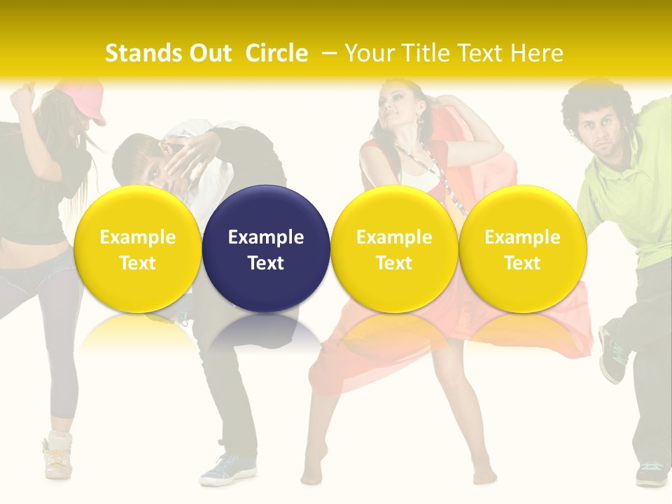 Female Posing Fitness PowerPoint Template