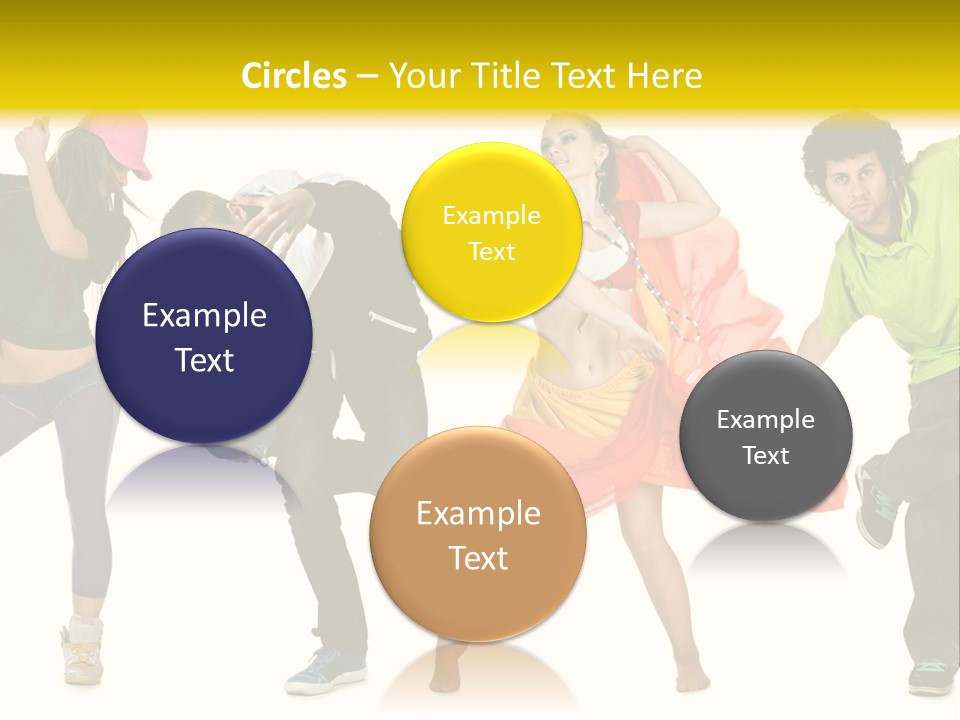 Female Posing Fitness PowerPoint Template