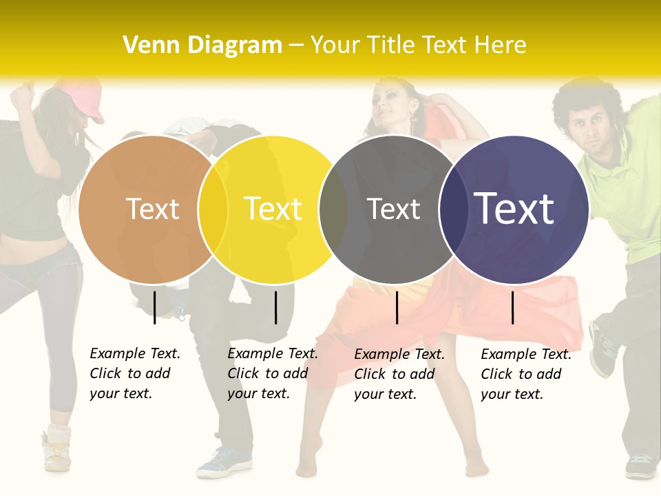 Female Posing Fitness PowerPoint Template