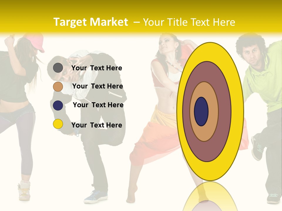 Female Posing Fitness PowerPoint Template