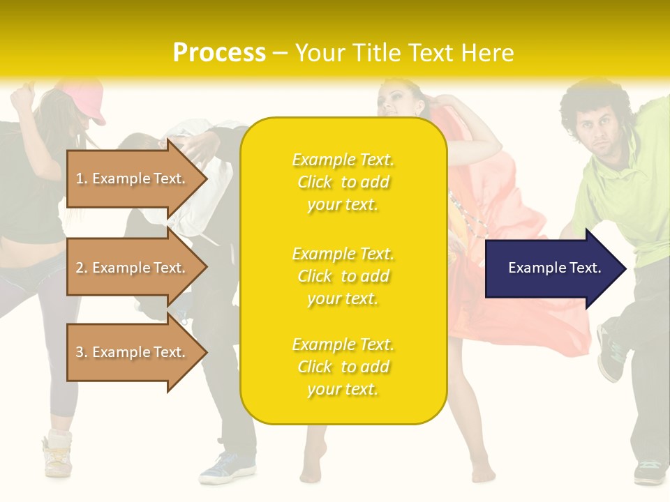 Female Posing Fitness PowerPoint Template