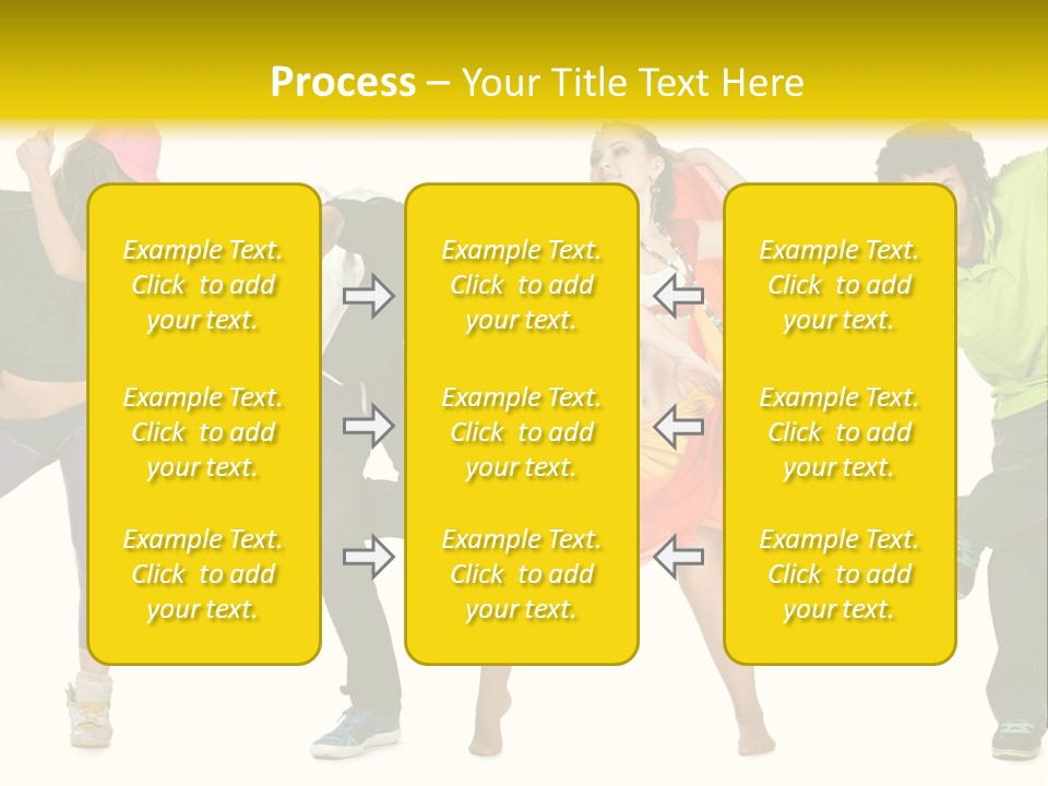 Female Posing Fitness PowerPoint Template