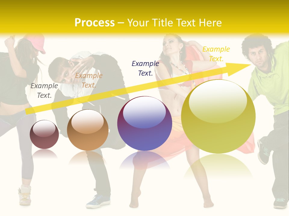 Female Posing Fitness PowerPoint Template