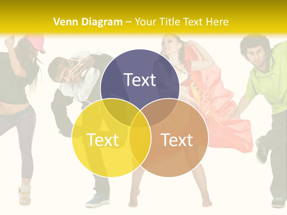 Female Posing Fitness PowerPoint Template