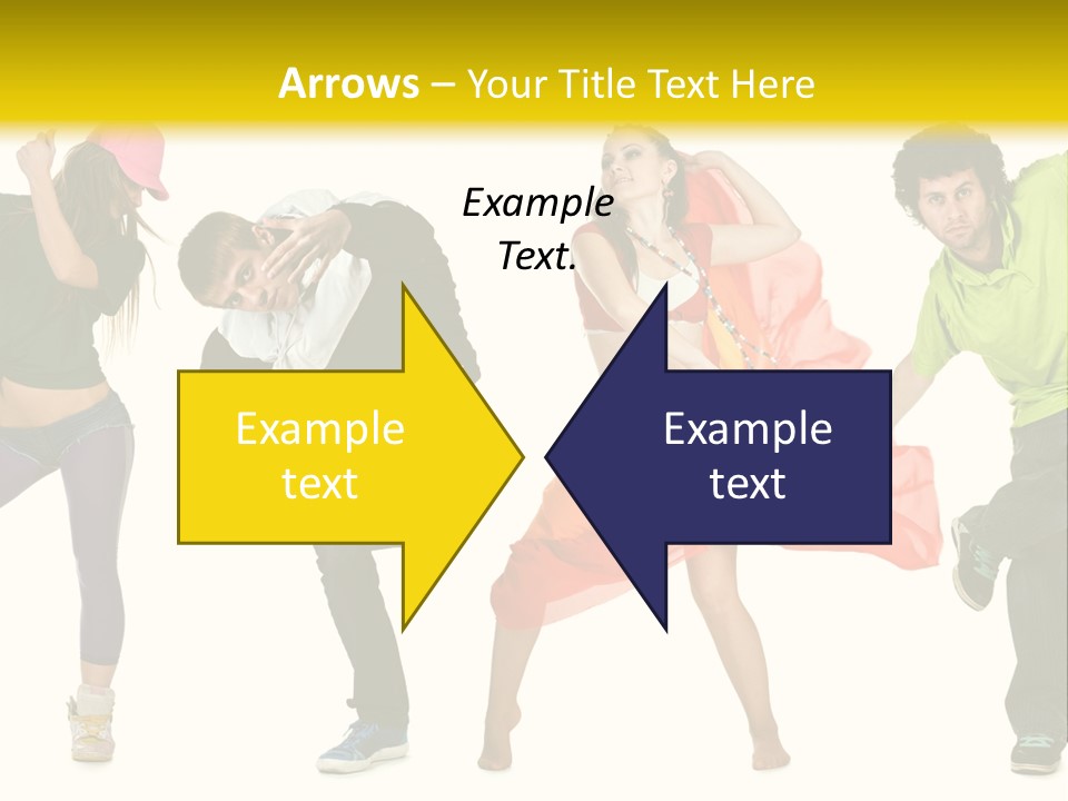 Female Posing Fitness PowerPoint Template