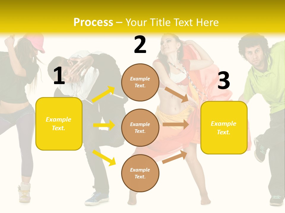 Female Posing Fitness PowerPoint Template