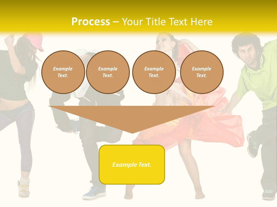 Female Posing Fitness PowerPoint Template