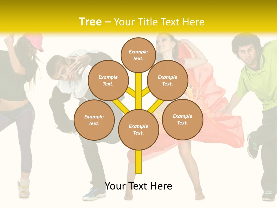 Female Posing Fitness PowerPoint Template