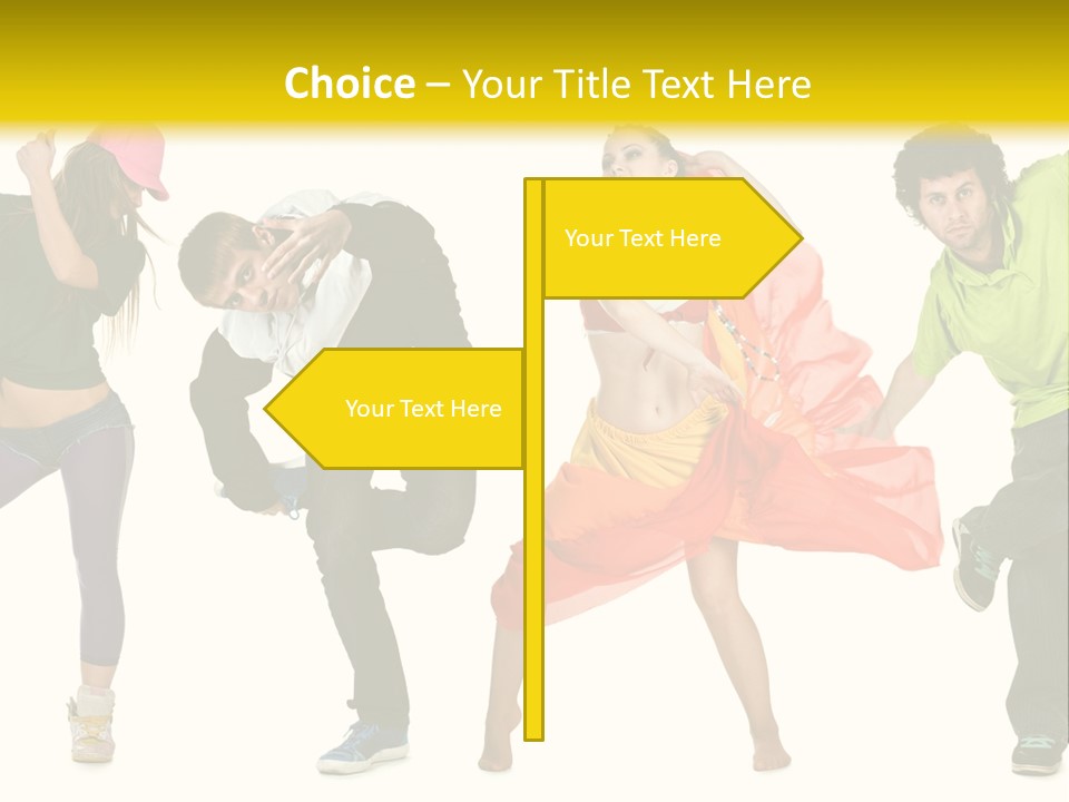 Female Posing Fitness PowerPoint Template