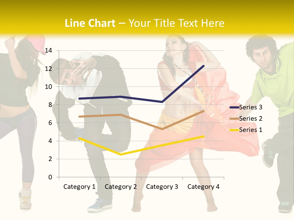 Female Posing Fitness PowerPoint Template
