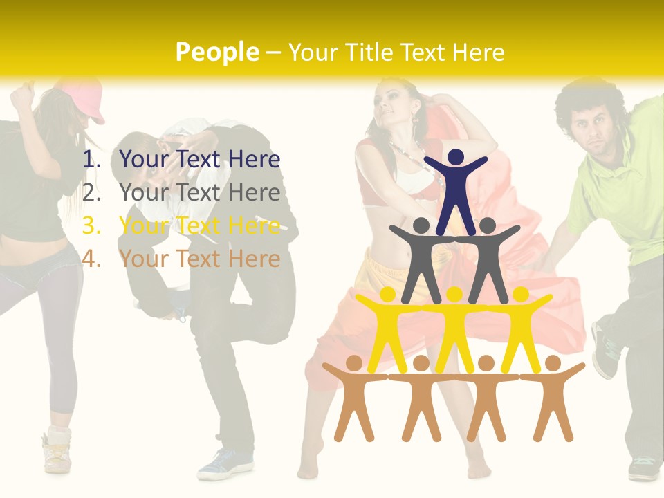 Female Posing Fitness PowerPoint Template