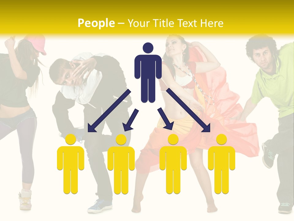 Female Posing Fitness PowerPoint Template