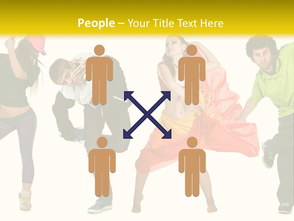 Female Posing Fitness PowerPoint Template