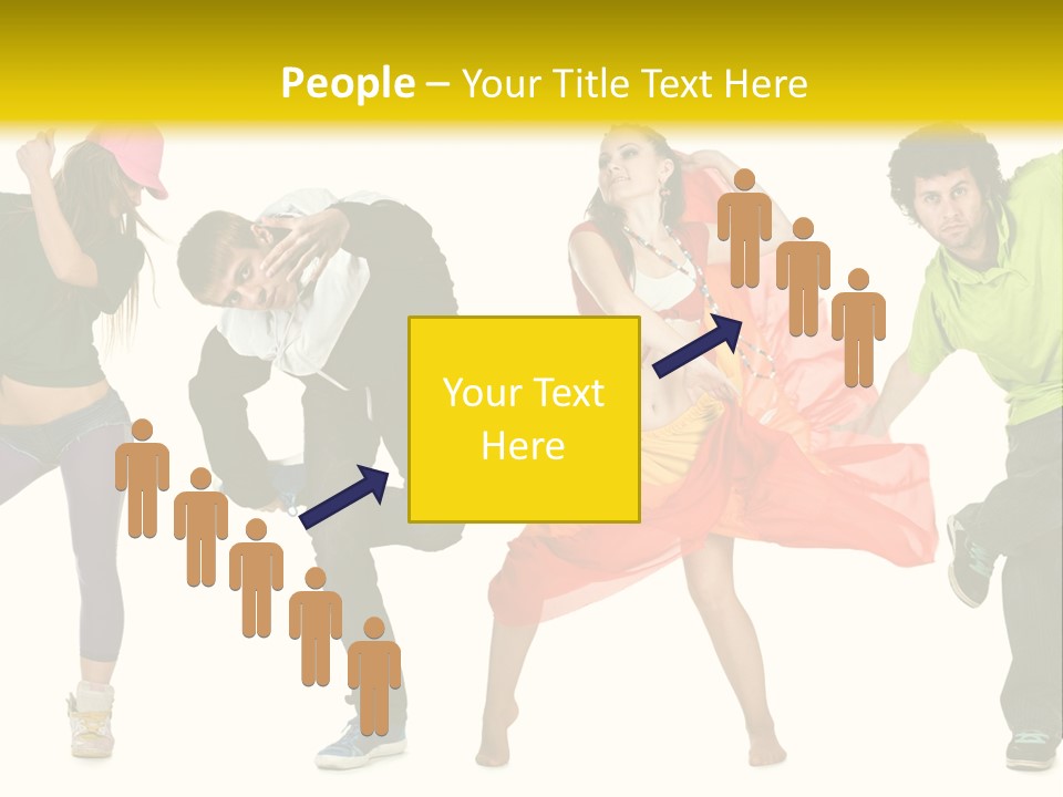 Female Posing Fitness PowerPoint Template