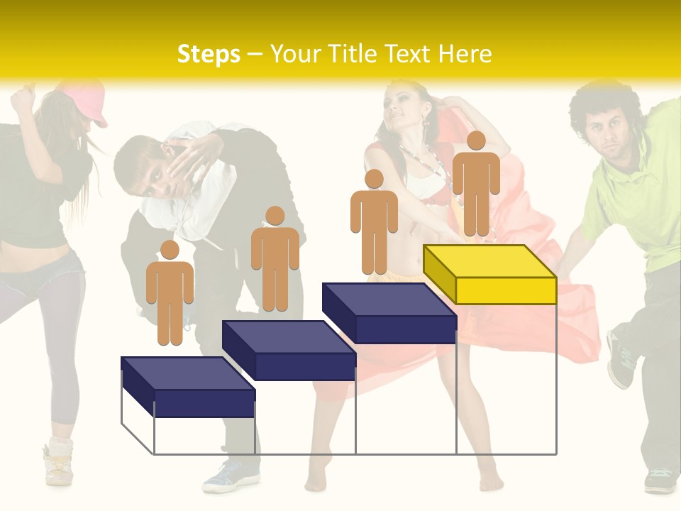 Female Posing Fitness PowerPoint Template