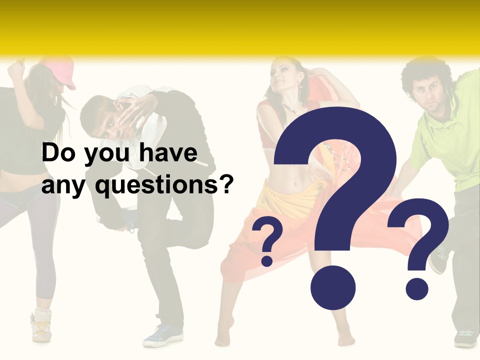 Female Posing Fitness PowerPoint Template