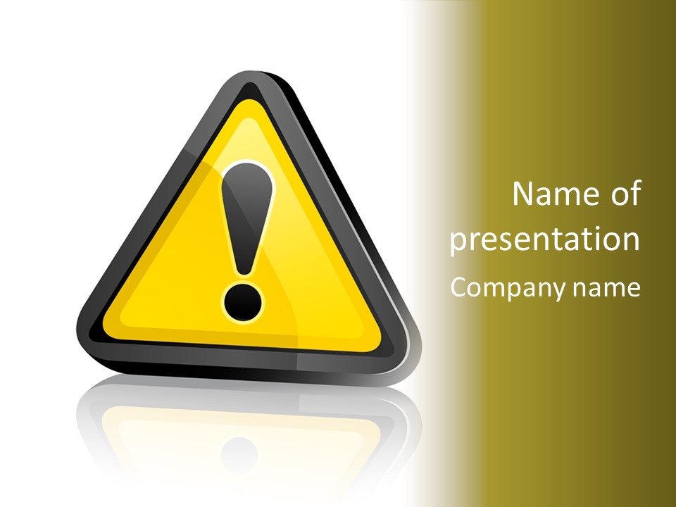 Signal Message Risk PowerPoint Template