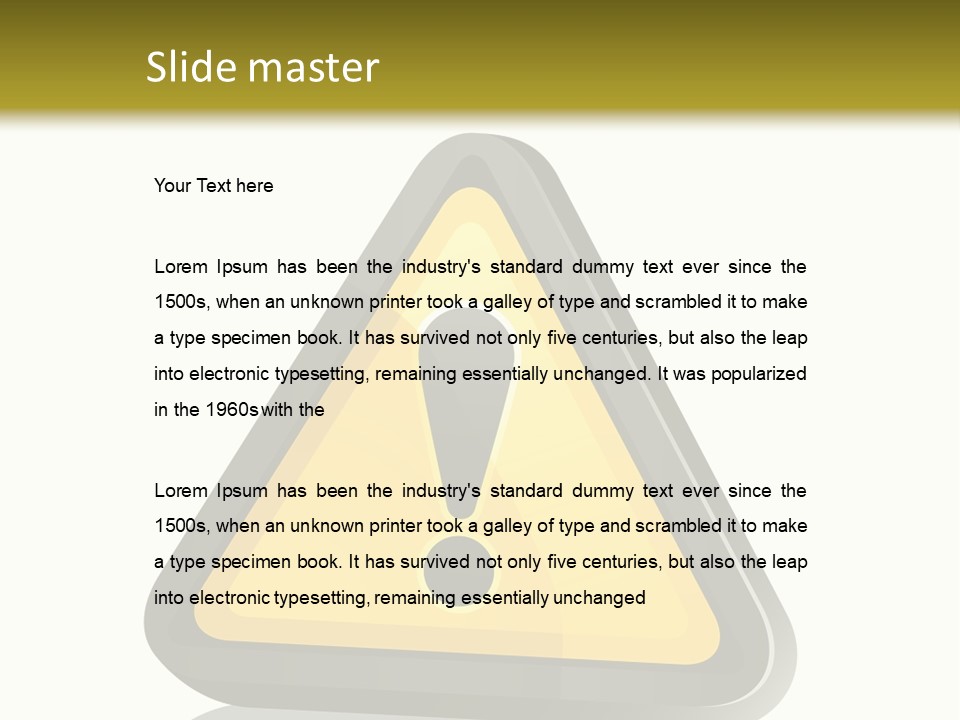 Signal Message Risk PowerPoint Template