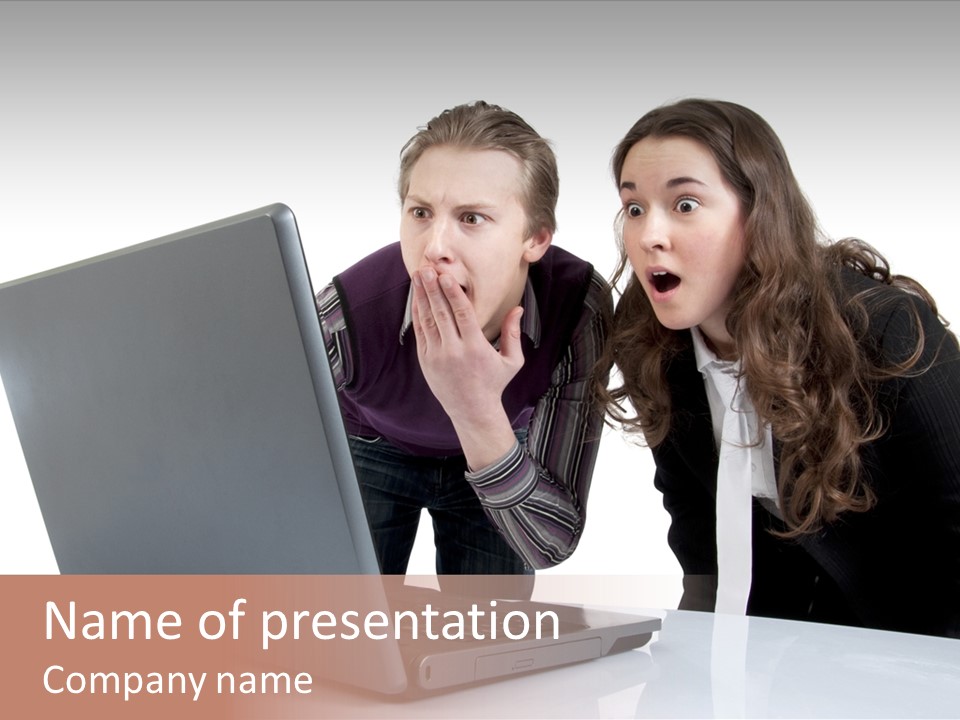 Nervous Students Worry PowerPoint Template