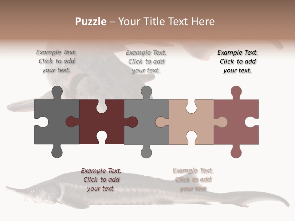 Seafood Closeup Sturgeon PowerPoint Template