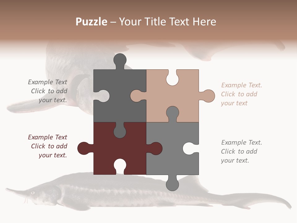 Seafood Closeup Sturgeon PowerPoint Template