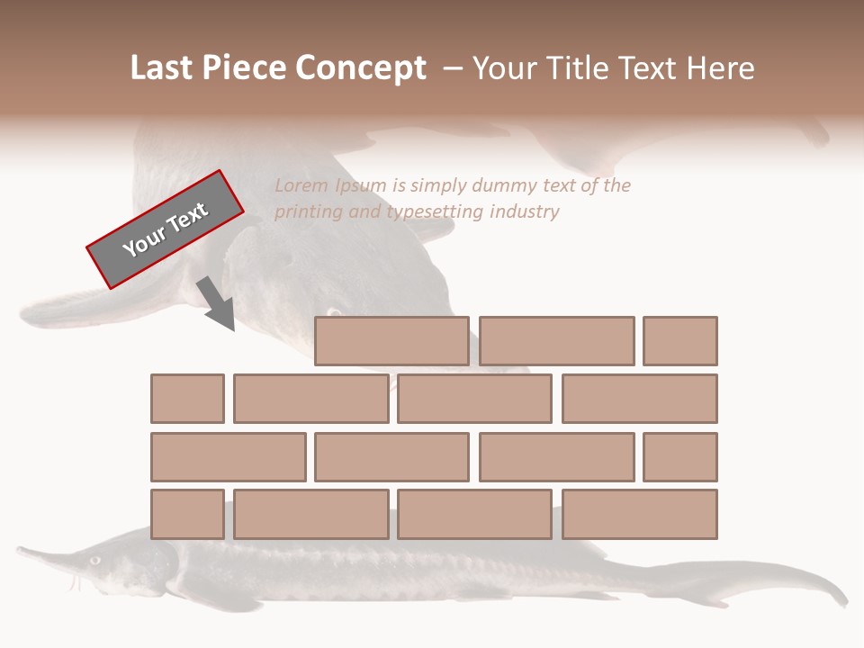 Seafood Closeup Sturgeon PowerPoint Template