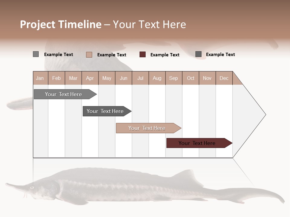 Seafood Closeup Sturgeon PowerPoint Template