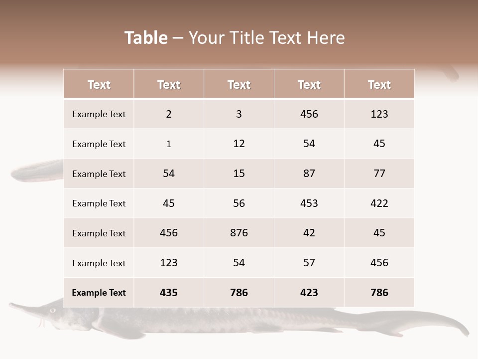 Seafood Closeup Sturgeon PowerPoint Template