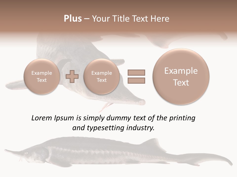 Seafood Closeup Sturgeon PowerPoint Template