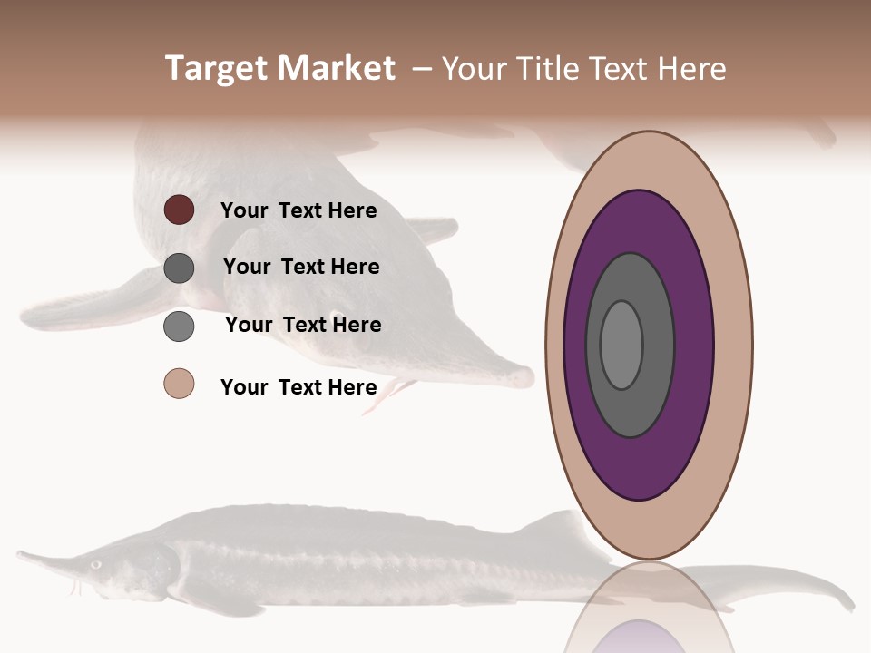 Seafood Closeup Sturgeon PowerPoint Template
