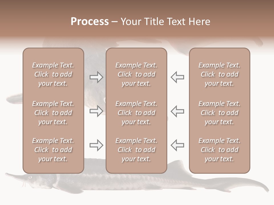 Seafood Closeup Sturgeon PowerPoint Template