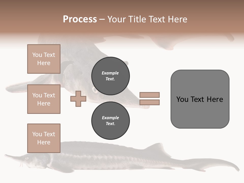 Seafood Closeup Sturgeon PowerPoint Template