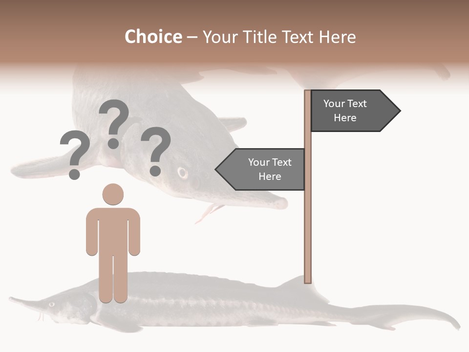 Seafood Closeup Sturgeon PowerPoint Template