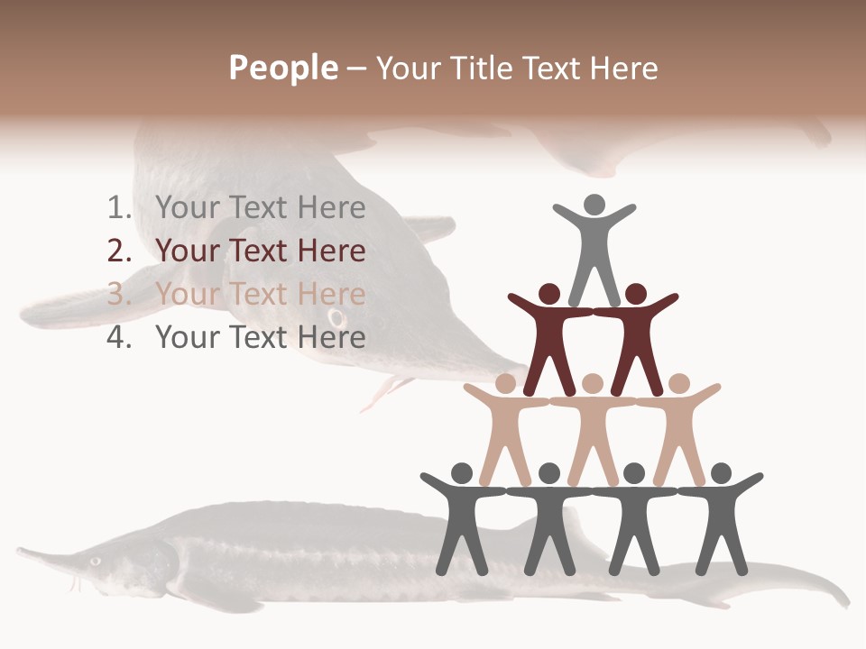 Seafood Closeup Sturgeon PowerPoint Template