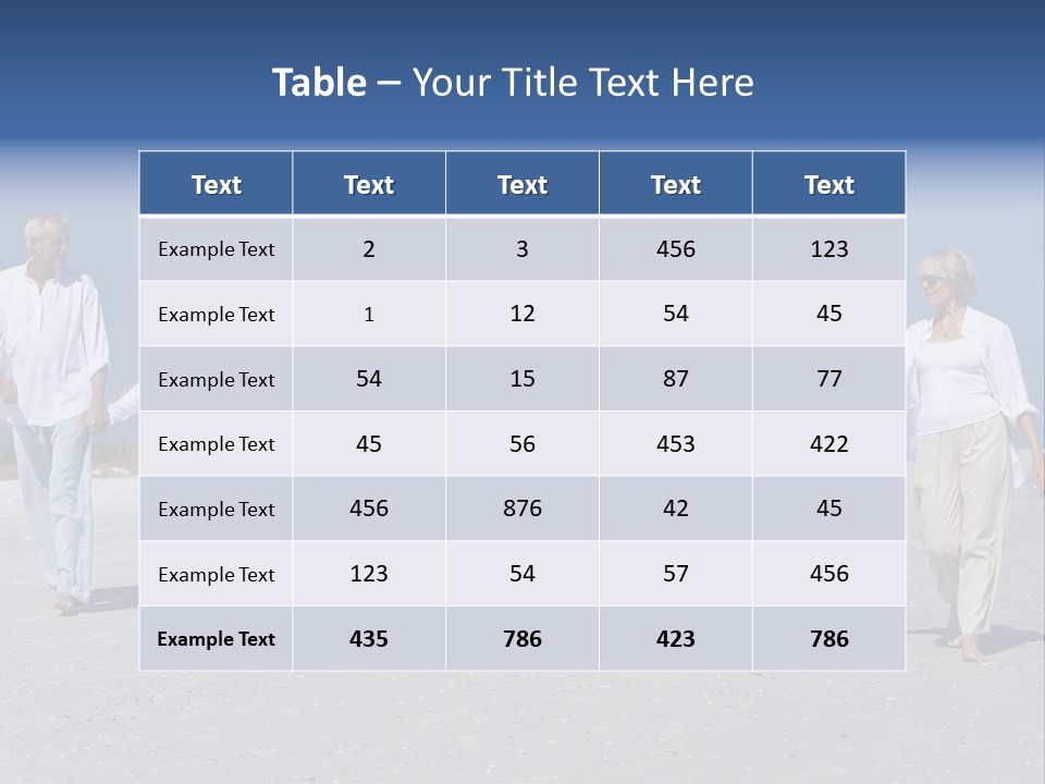 A Family Walking On The Beach Holding Hands PowerPoint Template